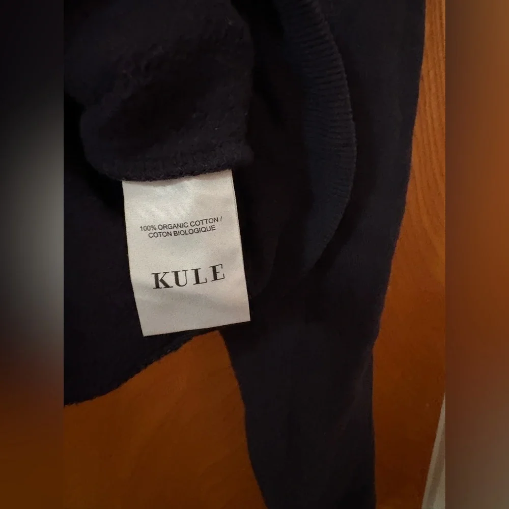 KULE Navy Sweatshirt with White Accents - Picture 5 of 8